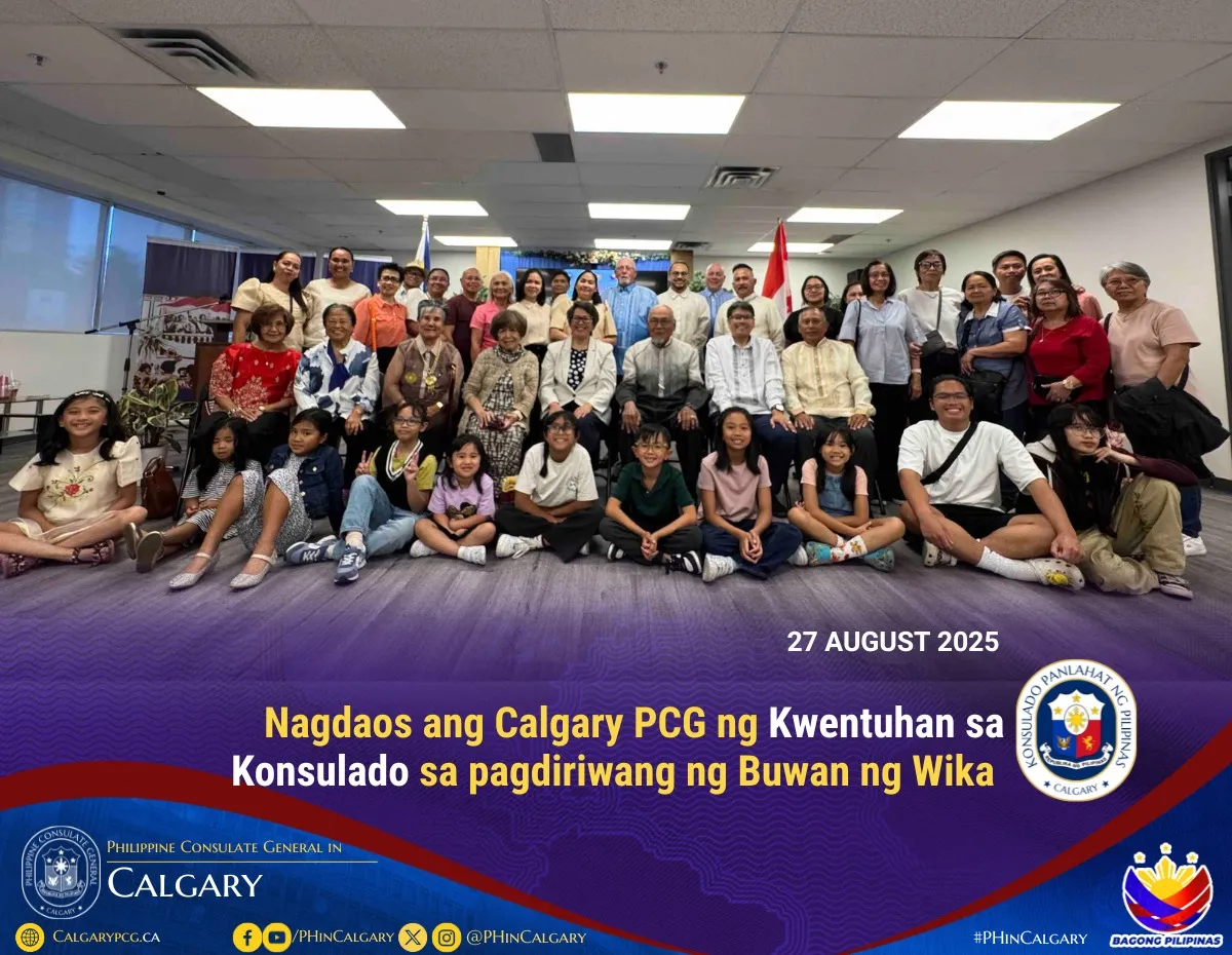 Kwentuhan sa Konsulado
In Celebration of Buwan ng Wikang Pambansa