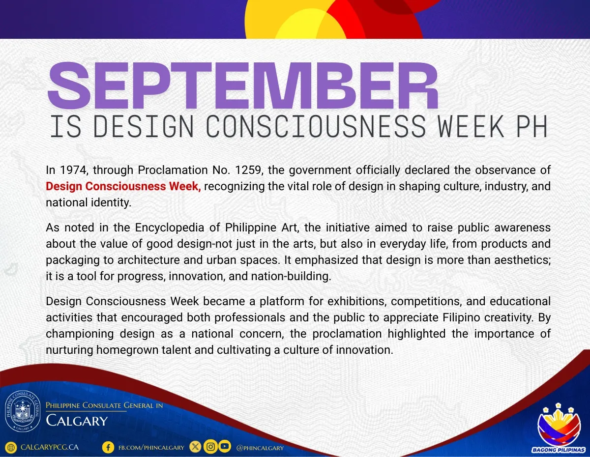 September is Design Consciousness Week PH