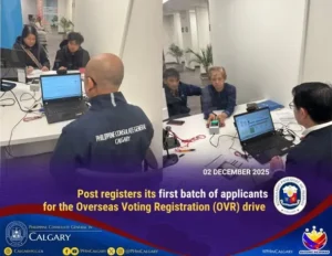 Post welcomes its first batch of applicants for the Overseas Voting Registration drive
