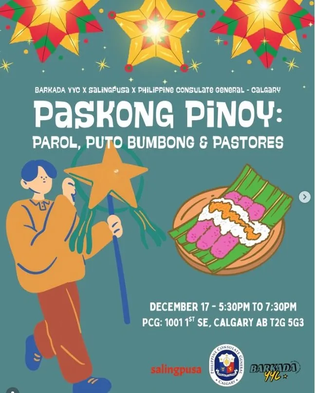 Paskong Pinoy: Parol, Puto Bumbong & Pastores-December 17, 2025 (5:30 P.M. to 7:30 P.M.)