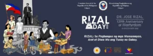 Wreath Laying Ceremony in Commemoration of the 129th Anniversary of the Martyrdom of Dr. Jose Rizal