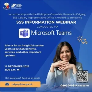 SSS Information Webinar – 14 December 2025 (3:00 P.M.-MT)