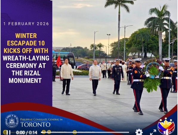 Winter Escapade 10 Kicks Off with Wreath-laying Ceremony at the Rizal Monument