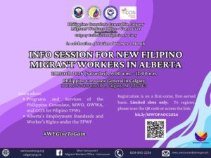 Info Session for New Filipino Migrant Workers in Alberta