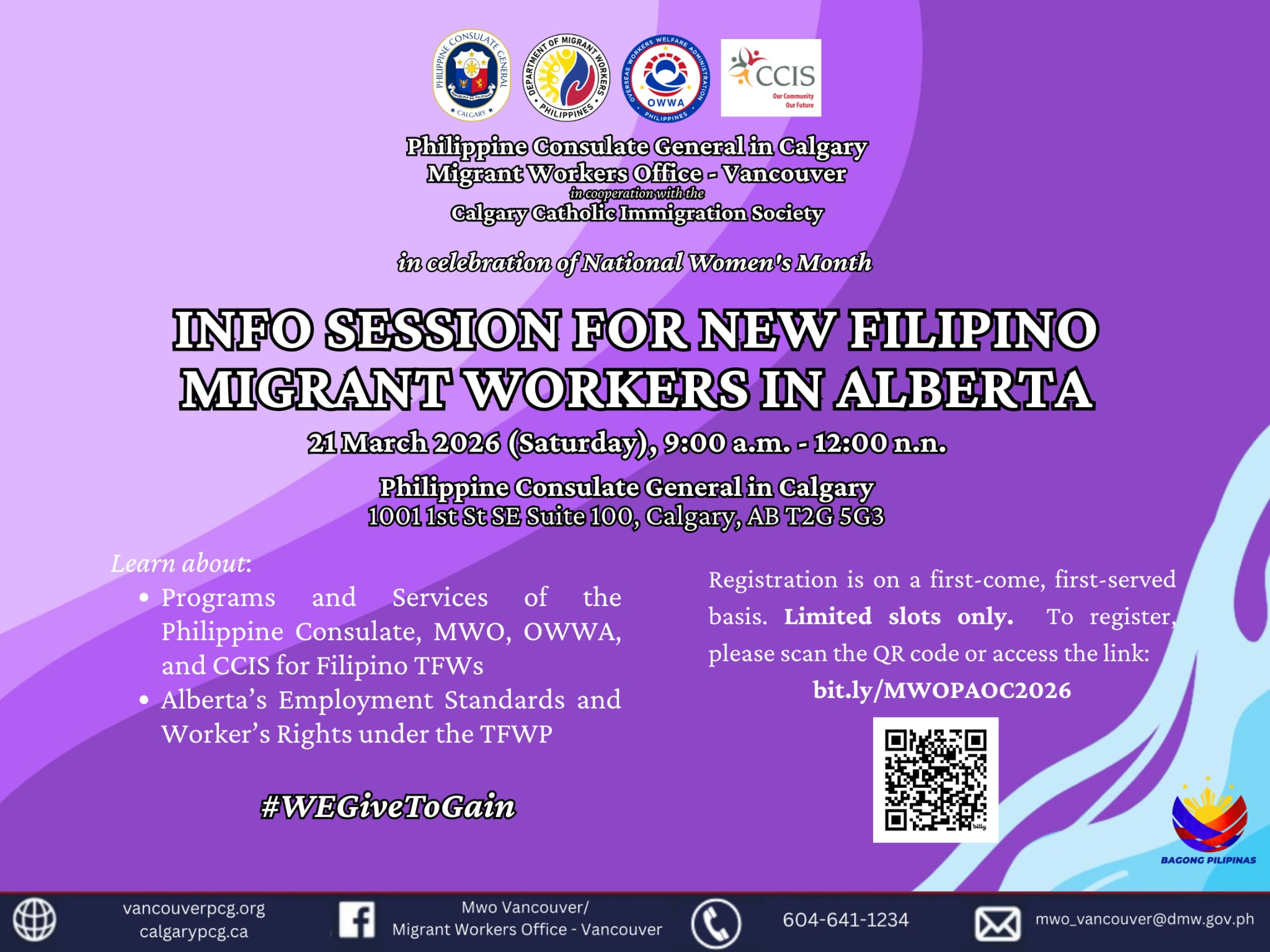 Information Session for Migrant Workers in Alberta