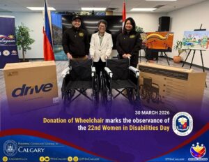 Donation of  Wheelchair marks the observance of the 22nd Women with Disabilities Day