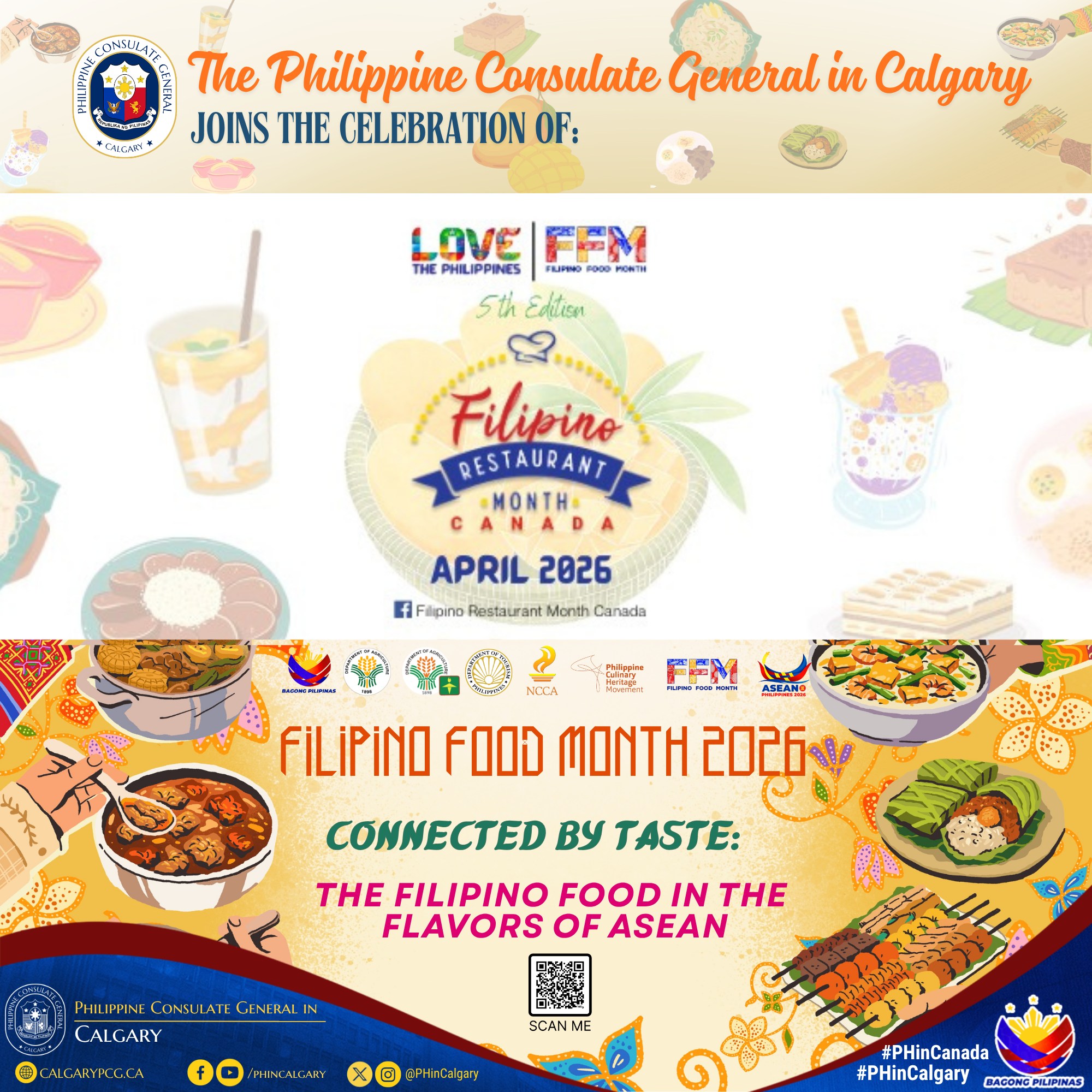 The Philippine Consulate General in Calgary joins the celebration of Filipino Restaurant Month – April 2026