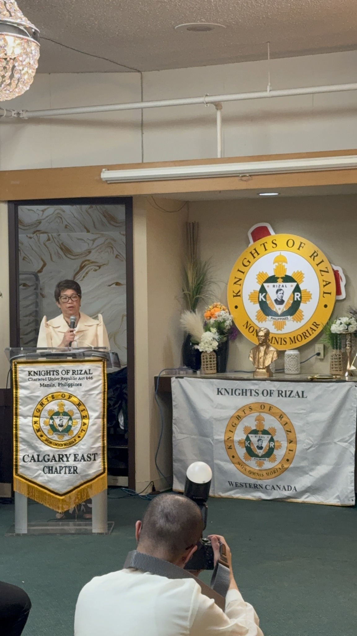 Consul General Emma Sarne attended the formal inauguration of three (3) Knights of Rizal Chapters in the Edmonton area