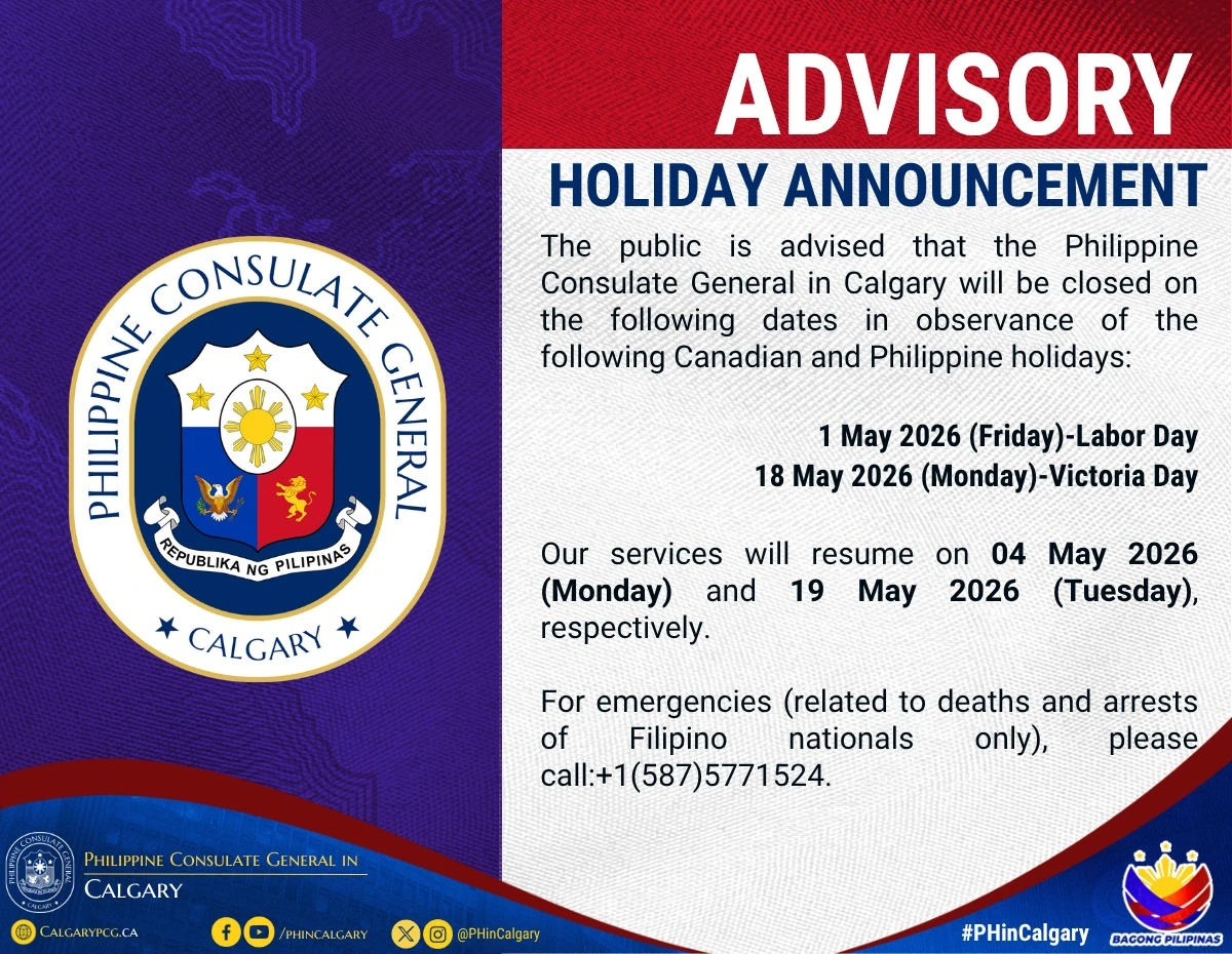 Holiday Announcement – May 18, 2026 (Monday)- Victoria Day