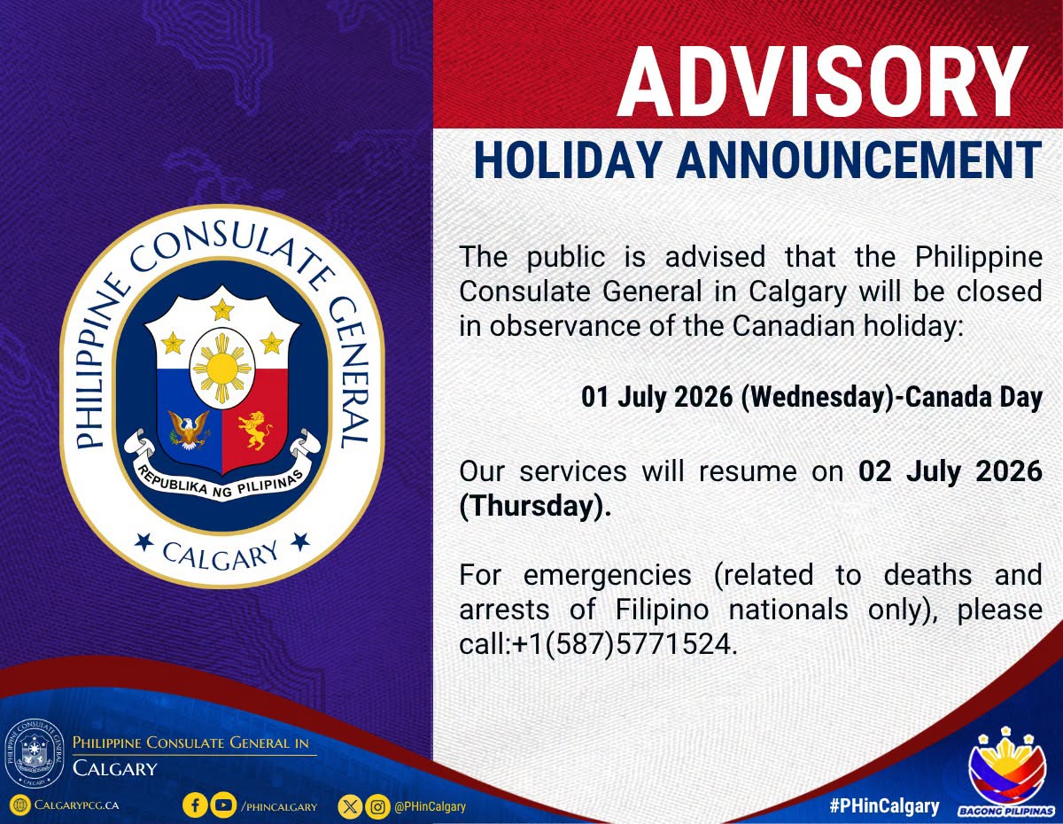 Holiday Announcement