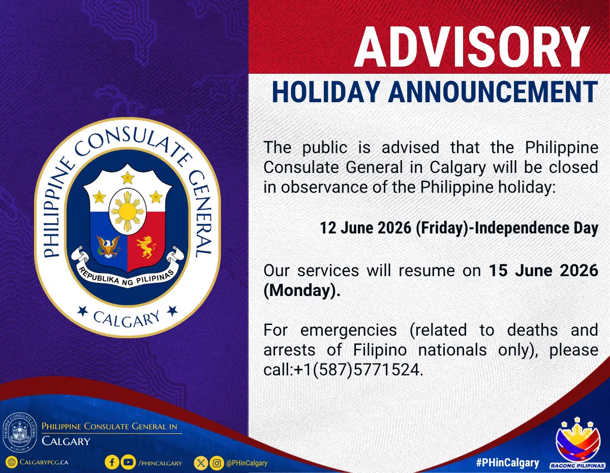 Holiday Announcement
