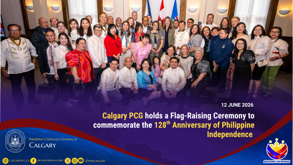 Calgary PCG holds a Flag-Raising Ceremony to commemorate the 128th Anniversary of Philippine Independence