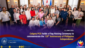Calgary PCG holds a Flag-Raising Ceremony to commemorate the 128th Anniversary of Philippine Independence