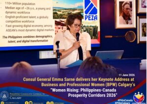 Consul General Emma Sarne Delivers Keynote ADDRESS at “Women Rising: PHhilippine-Canada Prosperity Corridors”