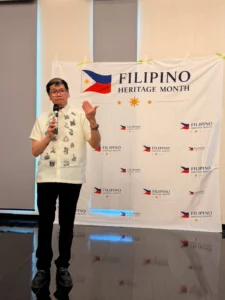 Deputy Consul General Victorio Dimagiba Jr. attended the first Airdrie Filipino Heritage Month celebration