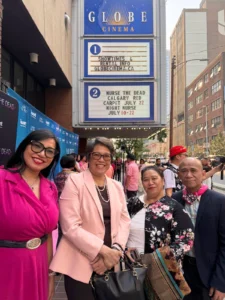 Consul General Emma Sarne attended the Red Carpet Celebration of “Nurse the Dead”