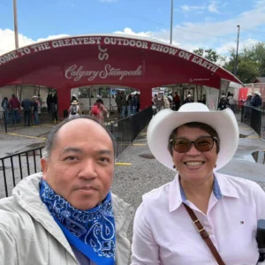 Happy to have you in Calgary during Calgary Stampede week Ambassador Chan-Gonzaga!
