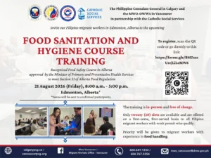 Food Sanitation and Hygiene Course Training