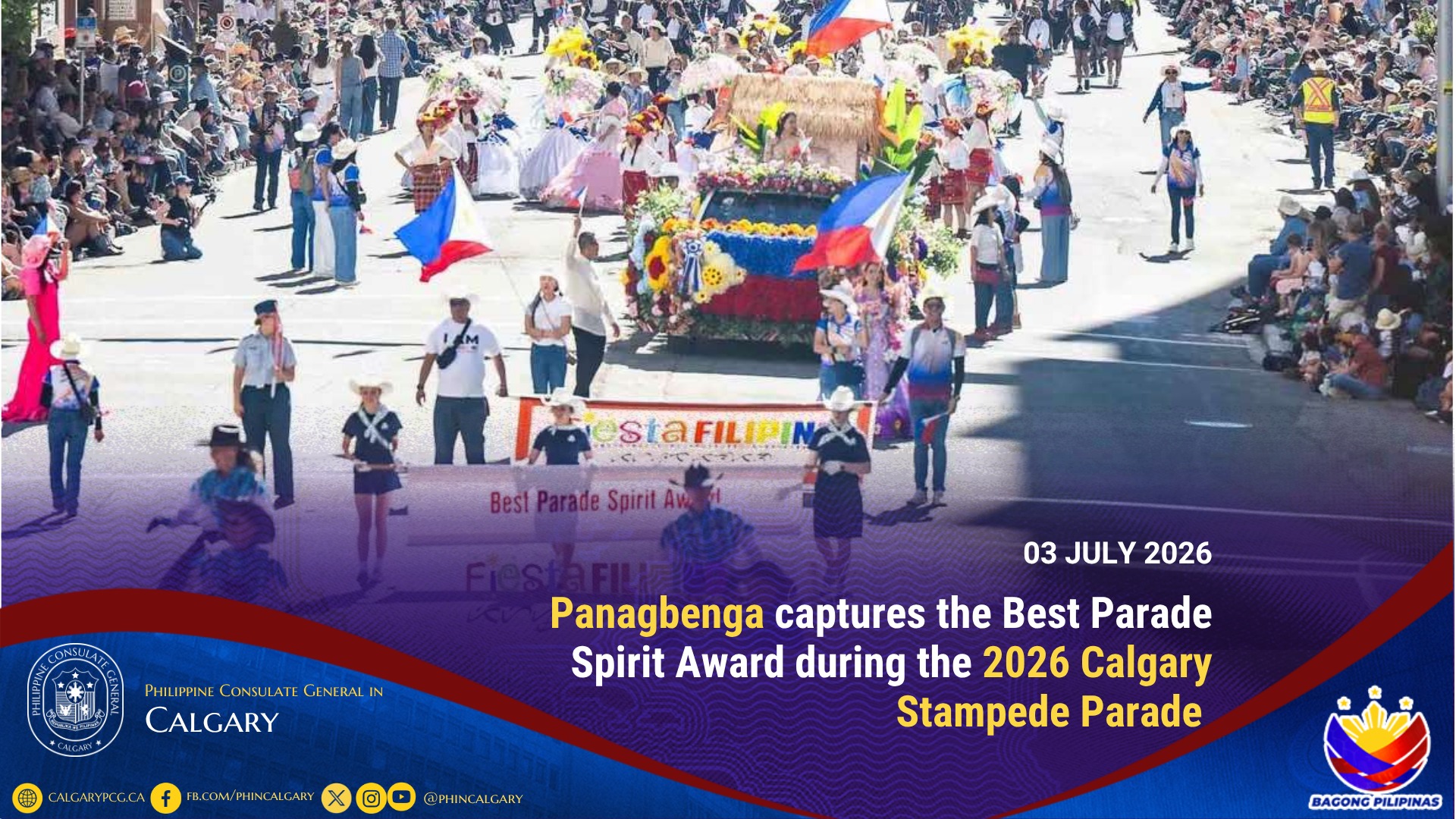 PR on 2026 Calgary Stampede Parade