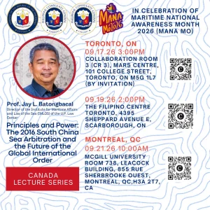 Maritime Archipelagic Nation Awareness Month or Mana MO – Canada Lecture Series