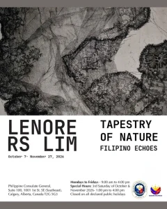 Tapestry of Nature, Filipino Echos by Lenore RS Lim (October 7 – November 27, 2026)
