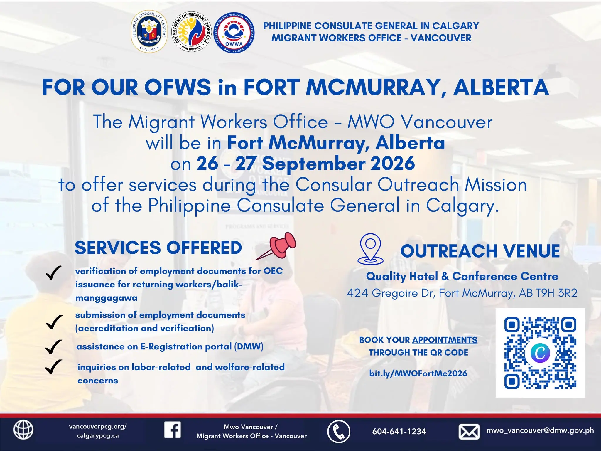 For our OFWs in Fort Mcmurray