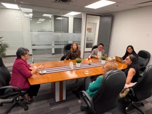 Consul General Emma Sarne, joined by Consul Vida Verzosa Wirch, welcomed officers/members of One Filipino Cooperative of Alberta (OFCA).